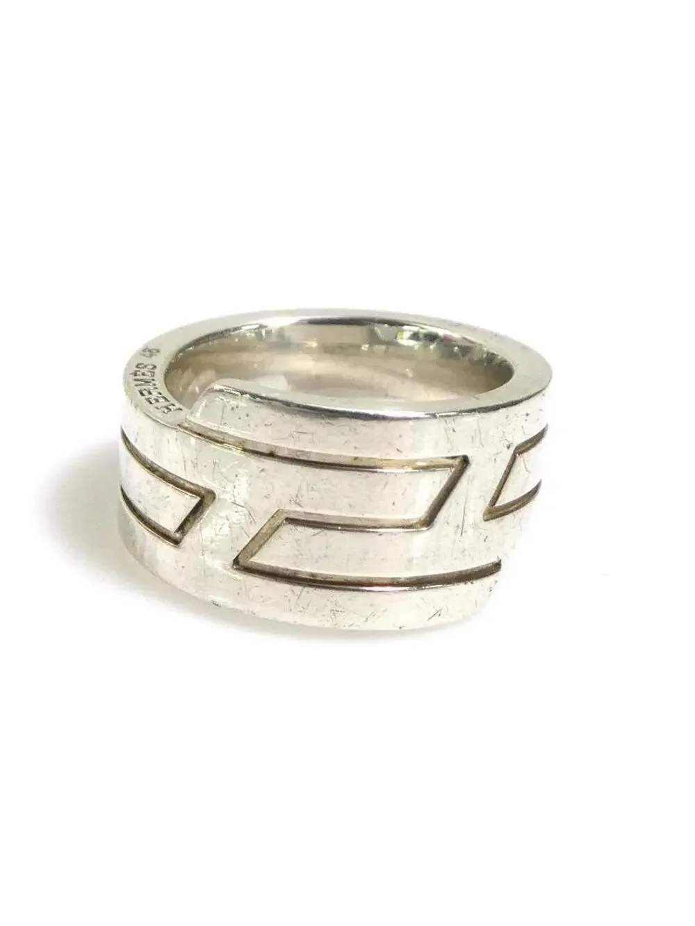 Auth Hermes Ring Silver - #302837H31B